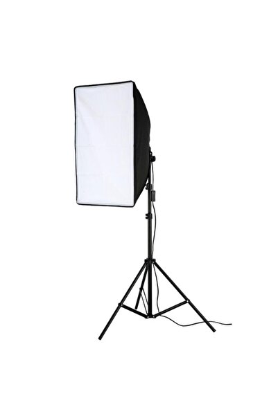 cazipshop Ürün Çekimi Moda Reklam Cast İçin Güçlü Led Ampullü Sürekli Işık Softbox Set 50x70 cm