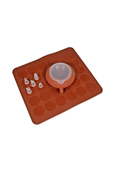 PASTRY PLANET Silikon Makaron Yapım Seti Ve Pompalı