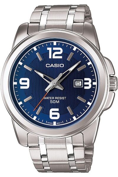 Casio Men's Silver Wristwatch Casıo Mtp-1314D-2Avdf