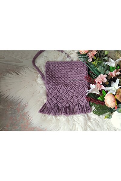 DEKmakrome Makrome Baget Çanta