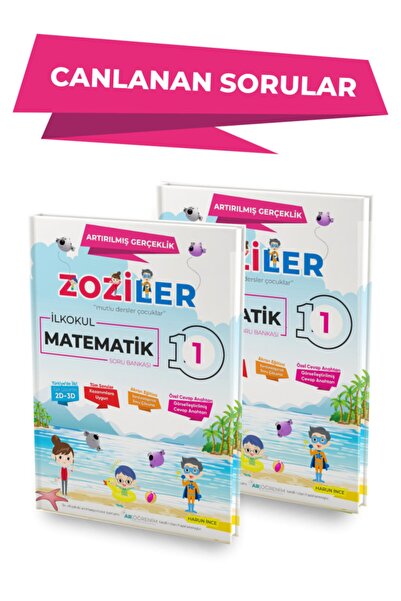 ZOZİLER 1.Sınıf Matematik Canlanan Soru Bankası (2 adet aynı ürün)