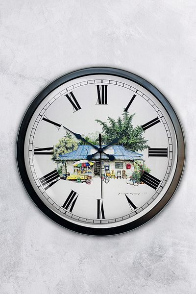 Kasva Concept Gift 40 cm Black Metal Home Wall Clock