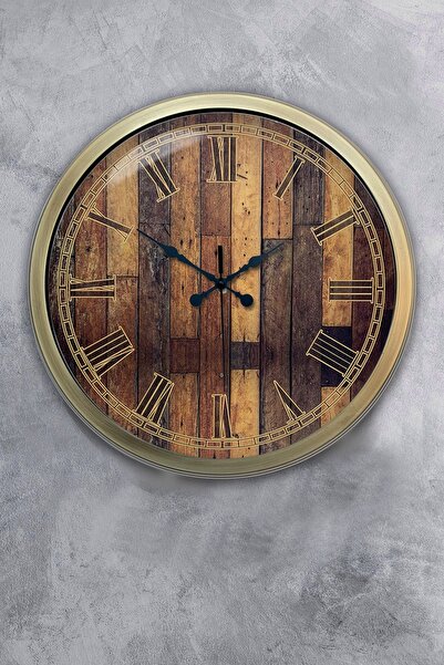 Dream Gift هدية ساعة حائط معدنية طبيعية مقاس 40 سم