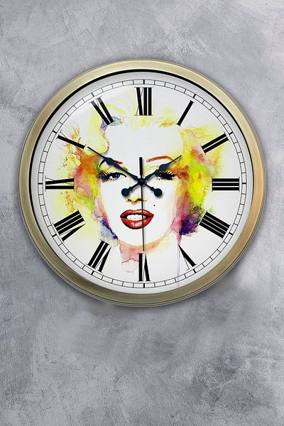 Kasva Concept 40 cm Antique Metal Women's Gift Wall Clock