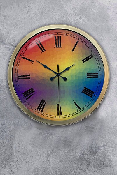 Platin Saat ساعة حائط عالمية معدنية عتيقة مقاس 40 سم