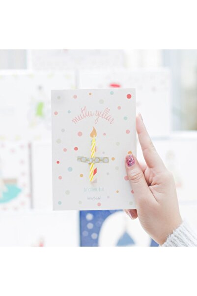 Bikutumutluluk Hediyelik - Doğum Günü Kartı Kartpostal Bir Dllek Tut (MUM İLE...