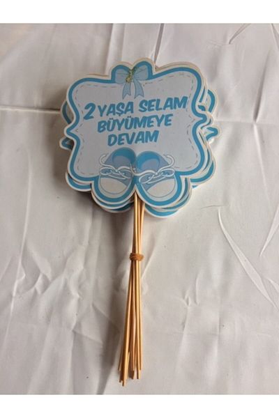 GÜVEN 2 Years Old Salute - Blue Grow Balloon, 3 Pieces