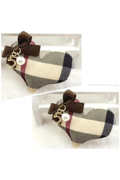 QUEEN AKSESUAR تريند مودا فاخر 2 قطعة منقوشة حجر اللؤلؤ القوس كوليت مشبك مجمو...