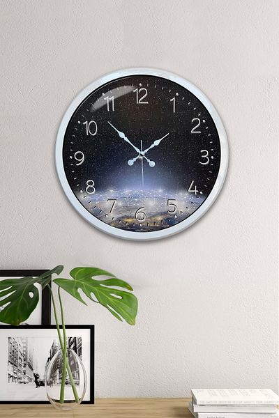 Kasva Concept 40 cm White Metal Strawberry Kitchen Wall Clock