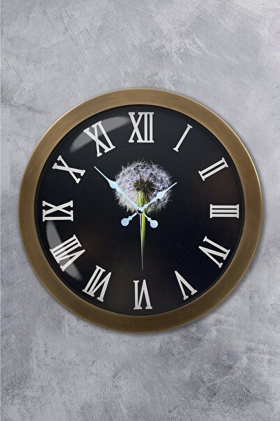 Platin Saat ساعة حائط كلاسيكية رومانية معدنية انتيك 36 سم