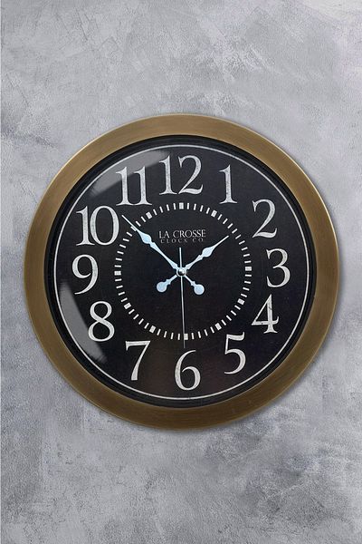 Kasva Concept Δώρο 36 εκ. Αντίκα Μεταλλικό Ρολόι Τοίχου La Crosse