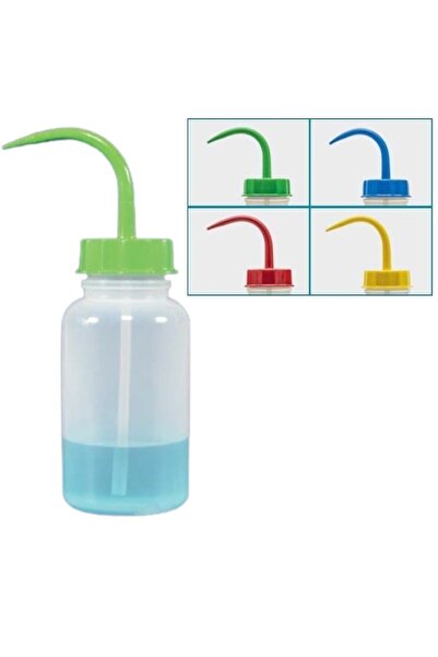 ISOLAB 062.09.05r Piset Geniş Boyun Pe 500 ml Kırmızı Kapak 1 Adet