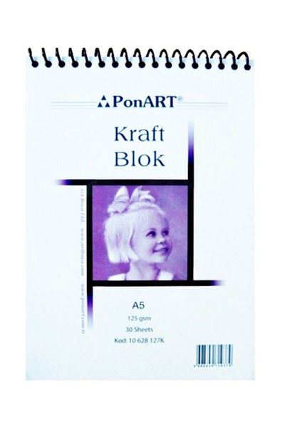 Ponart Kraft Block Spiral 125 gr. 30 Pages A5