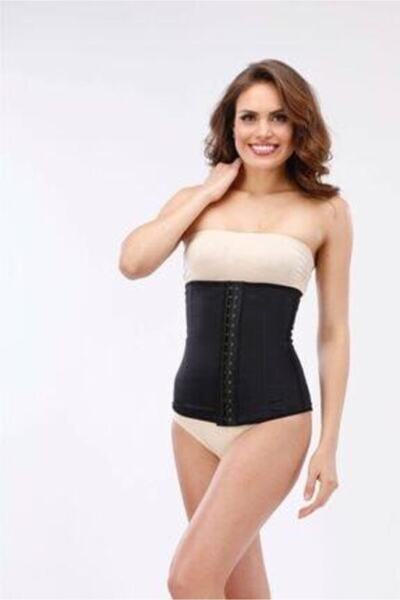 Özasya AVM Women's Black Body Firming Latex Underwire Waist Corset