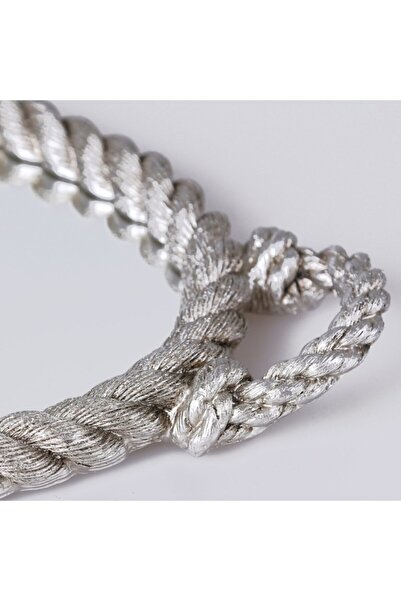 Selim Rope Mirrored Tray Silver