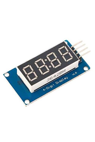 Genel Markalar Robotistan 4'lü 7-Segment TM1637 KIrmızı Display Modülü