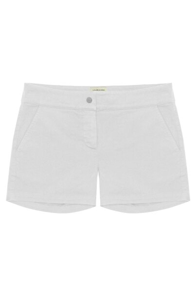LAGRANZE Women's White Chino Shorts
