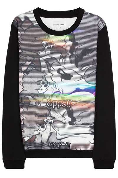 Ground Zero Kadın Çok Renkli Kolaj Baskılı Sweatshirt  - GRZ01101005