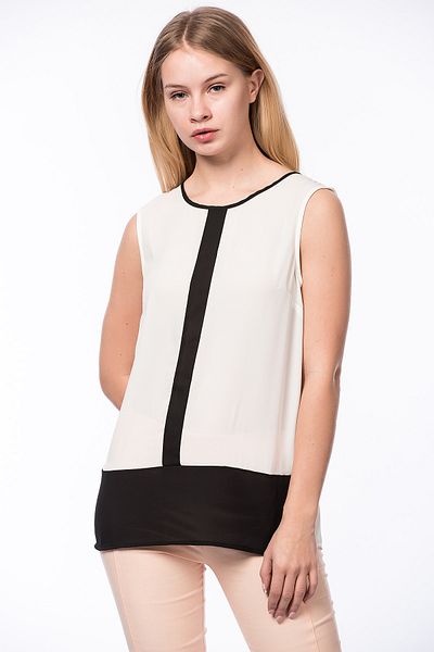 Koton Off-White-Bluse für Damen 5YAK62451CW