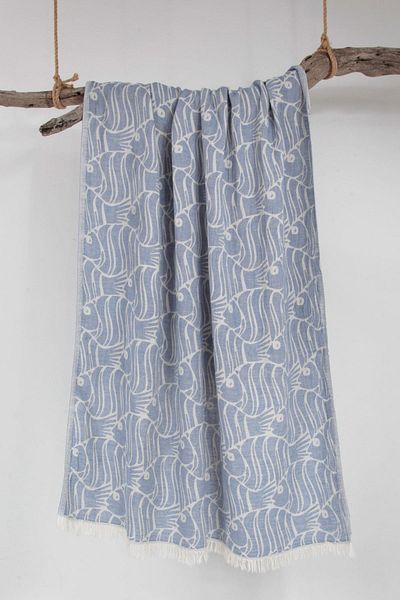 Bedinn Peshtamal Jacart Fish Royal Blue Pst369