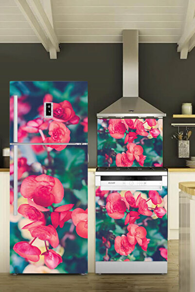 Tilki Dünyası Buzdolabı, Bulaşık Makinesi ve Ocak Arkası Set Yapışkanlı Folyo...