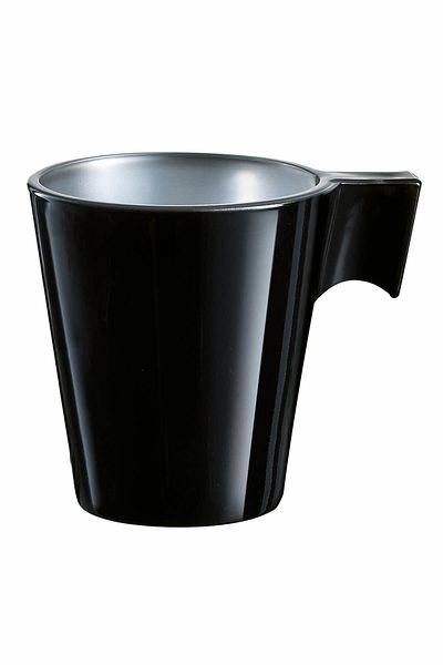 Luminarc Flashy Expresso Tempered Black Color Cup 8 Cl H4411