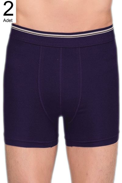Berrak Ανδρικό Navy Blue 2 Pack Lycra Boxer ELF568BER10972