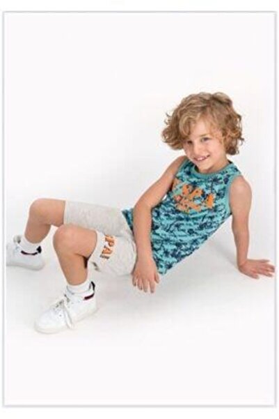 U.S. Polo Assn. Costum verde mat pentru băiat