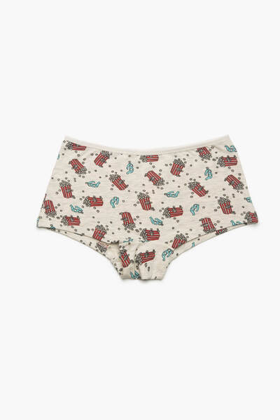 Koton Сірі візерункові вушанки для дівчинки та хлопчика