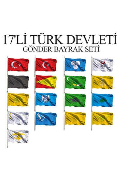 Özgüvenal 17'li Türk Devletleri Seti 50x75 - Sopalı