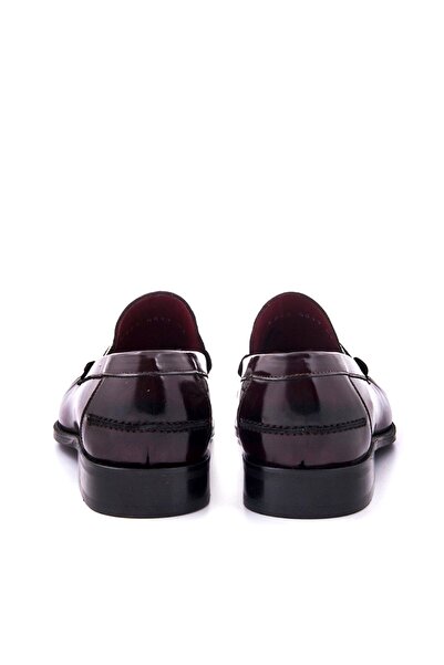 KEMAL TANCA Ανδρικά κλασικά παπούτσια από γνήσιο δέρμα Claret Red Acma 152KTE483 6223