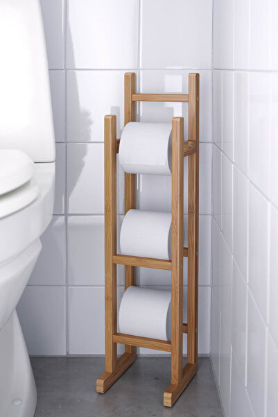 IKEA RAGRUND, yedek tuvalet kağıtlığı, 15x60 cm, bambu