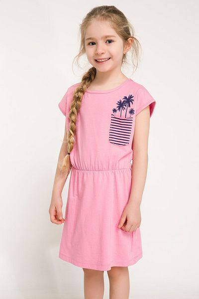 DeFacto Pink Girls' Dress with Comfortable Fit - I0390A6.18Sm.Pn164