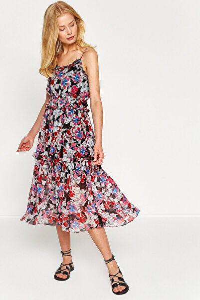 Koton Rochie de damă neagră cu model 8KAF80247FW