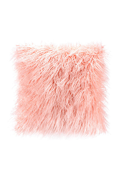 Bc Home Peluş Kırlent Tibet Uzun Tüy Efektli Pembe