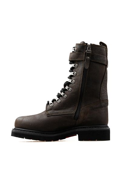 Harley Davidson Young Daily Boots 025G100385 GLADIS OLIVE PRINTED LEATHER