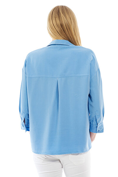 Motherway Cămașă de Maternitate Albastră Bm390