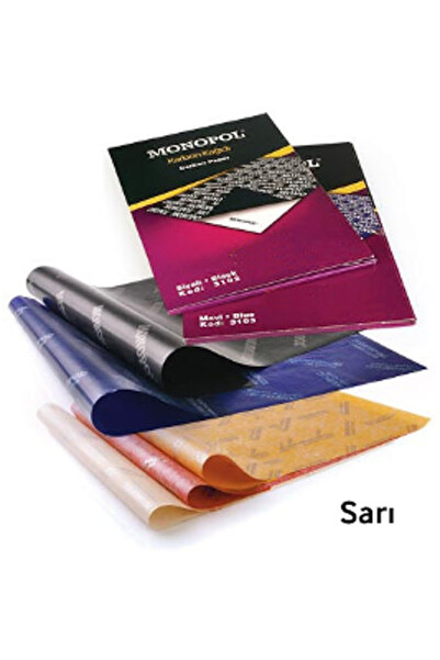 Monopol A4 Karbon Kağıdı 5'li - Sarı 200364