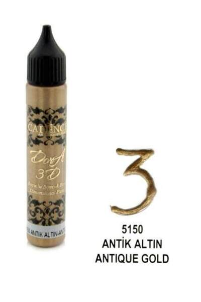 Cadence Dora 3D Boyutlu Boncuk Boya 5150 ANTİK ALTIN