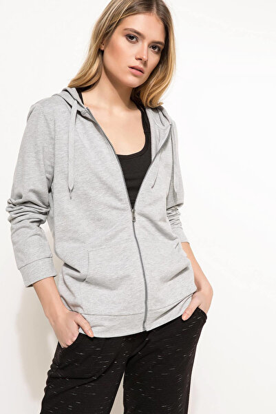 DeFacto سويت شيرت بغطاء للرأس للنساء G5289AZ.18SP.GR210