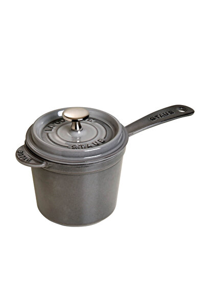 STAUB Uzun Saplı Döküm Sos Tenceresi Grafit Gri
