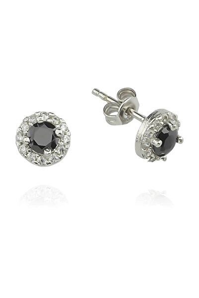 Glorria Kadın Gümüş Yuvarlak Anturaj Küpe EG0222