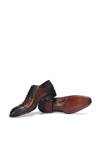 İnci Hakiki Deri Lacivert Erkek Oxford Ayakkabı 120130009596