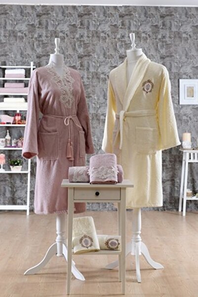 Minteks Bornoz Seti Lia Minteks Romantic 7128