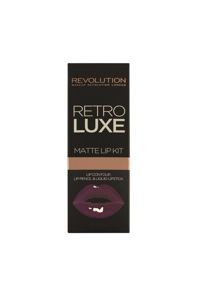 Revolution طقم الشفاه ريترو لوكس مات رويال5029066103901