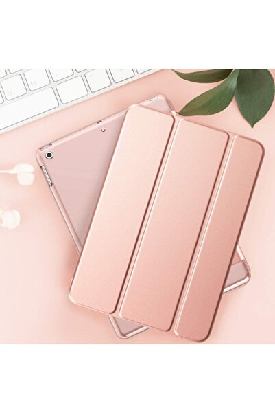 Fuchsia Rose Gold Apple Ipad 8. Nesil 2020 10.2 Inç Tablet Flip Smart Standlı Akıllı Kılıf Smart Cover