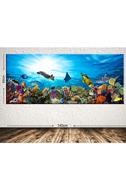 Tablo Center Dev Boyut Manzara Kanvas Tablo 60x140cm