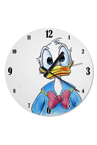Cakatablo 30 cm Diameter Donald Duck Children's Room Wall Clock