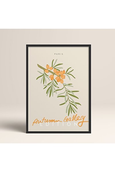 HOMEPACK Crna slika u drvenom okviru, uokviren poster, umetnički moderni zidn...