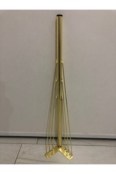 KARAKOÇ Metal, 71*12*12 Cm Gold Kaplama , Masa, Dresuar Ayağı ( 2 Adet)